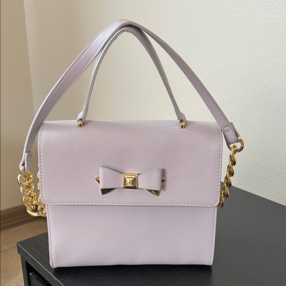 Betsey Johnson Lavender Bag with Gold Chain
